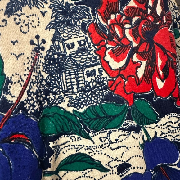 Key West Hand Print vintage size Large knit dress. Fits like XL. EUC Perfect - Picture 2 of 10